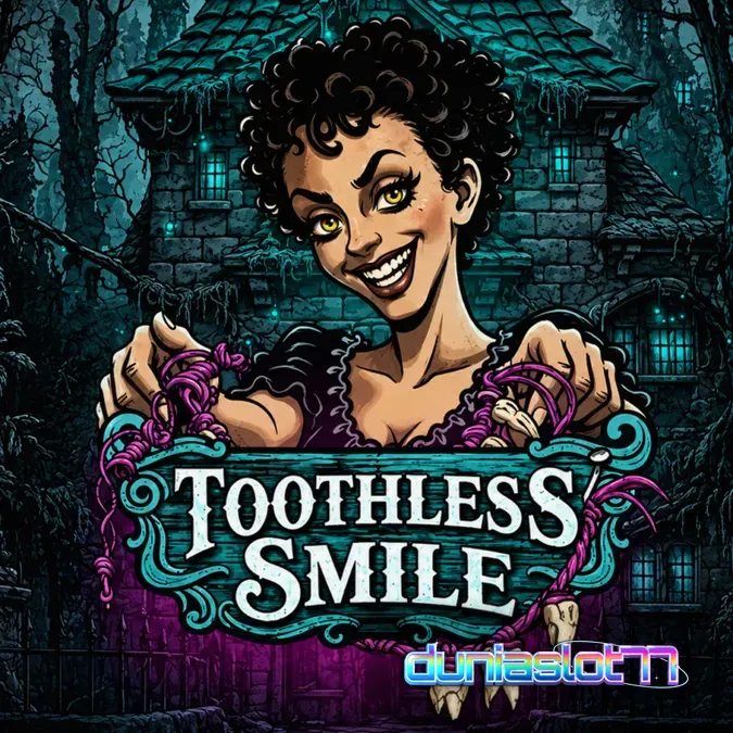 Tampilan visual slot Toothless Smile dengan tema horor dokter gigi